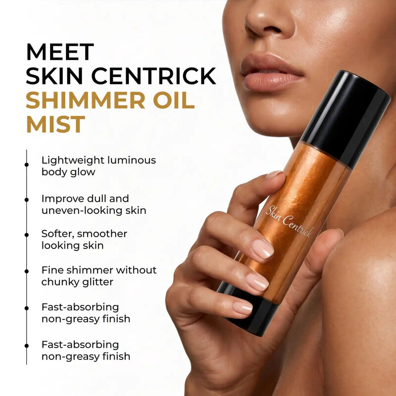 skin centrick زيت الجسم اللامع
