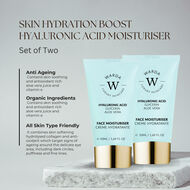2 x SKIN HYDRATION BOOST HYALURONIC ACID MOISTURISER 50ml faces 2 x skin hydration boost hyaluronic acid moisturiser 50ml
