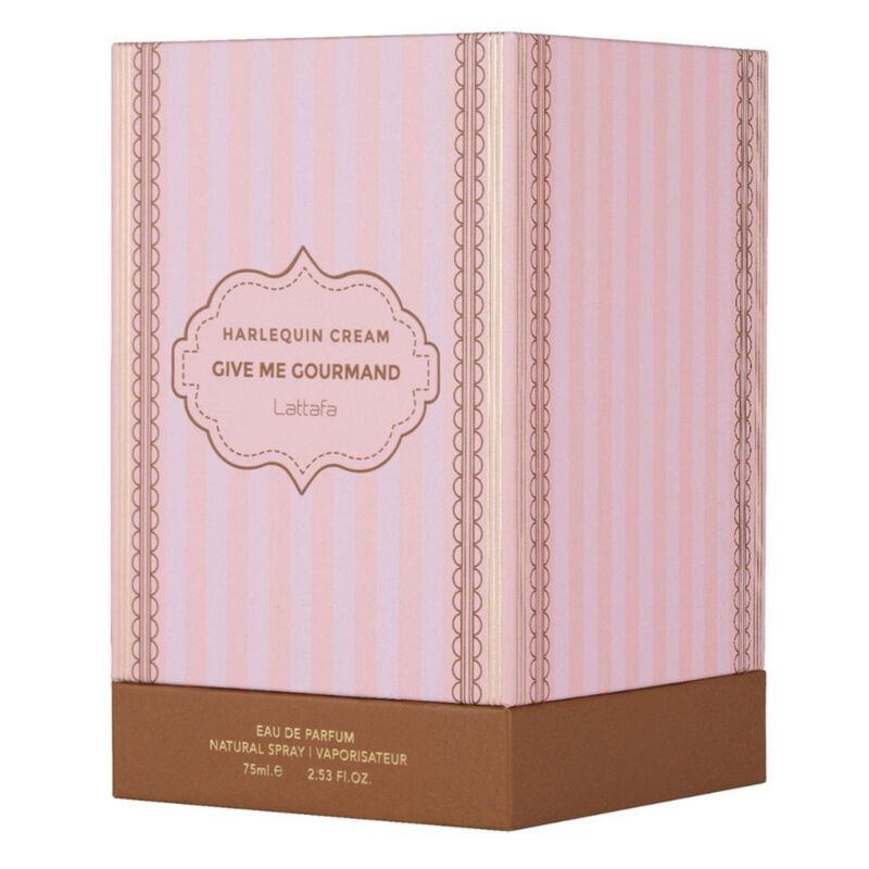 lattafa harlequin cream give me gourmand