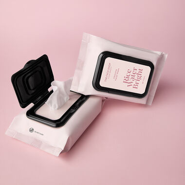 faces rice water bright cleansing wipes