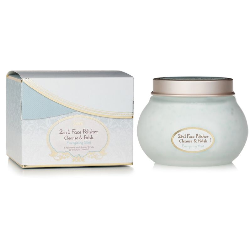 sabon 2 in 1 face polisher energizing mint face polisher
