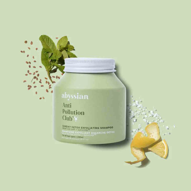abyssian sunday detox exfoliating shampoo