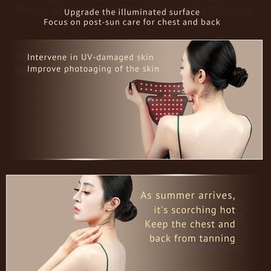 faces jovs led neck   chest mask