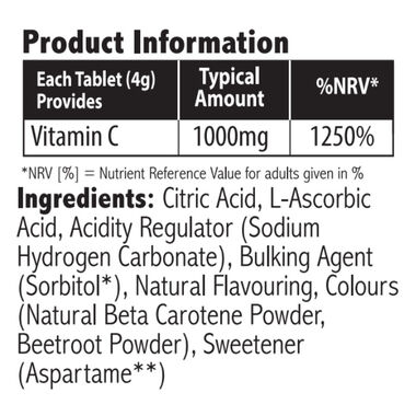 Nutrition Vitamin C 1000 mg Orange Flavour Effervescent faces nutrition vitamin c 1000 mg orange flavour effervescent
