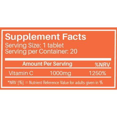faces nutrition vitamin c 1000 mg effervescent tablets lemon