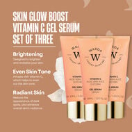 faces 3 x skin glow boost vitamin c gel serum 30ml