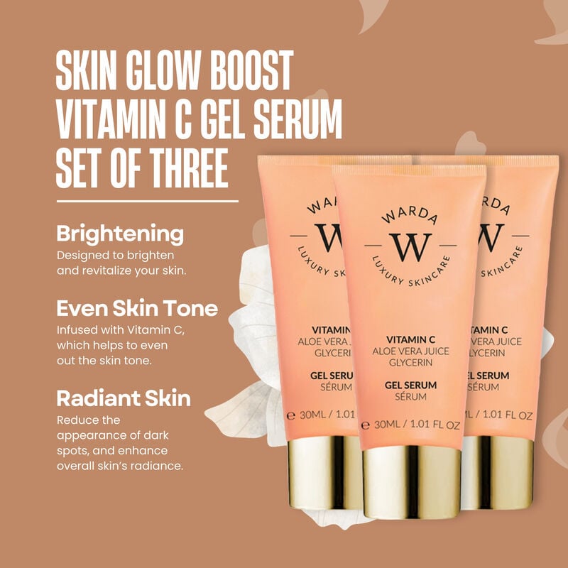 erthskin london 3 x skin glow boost vitamin c gel serum 30ml