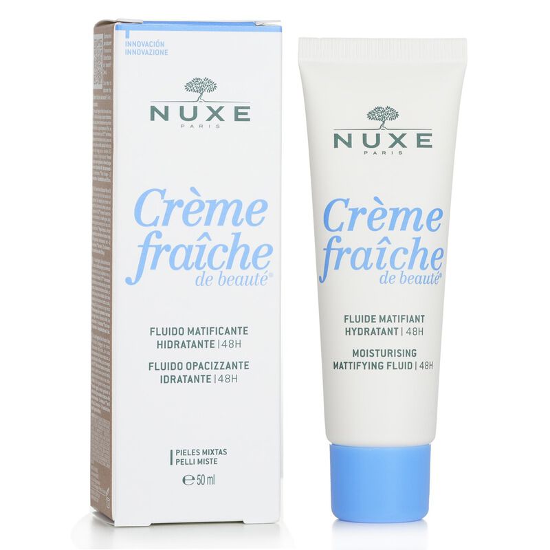 nuxe creme fraiche de beaute 48h moisturising mattifying fluid