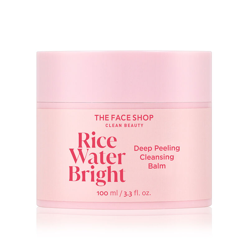 the face shop بلسم تنظيف عميق مقشّر لتفتيح البشرة بماء الأرز