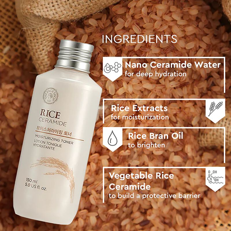 the face shop rice & ceramide moisturizing toner