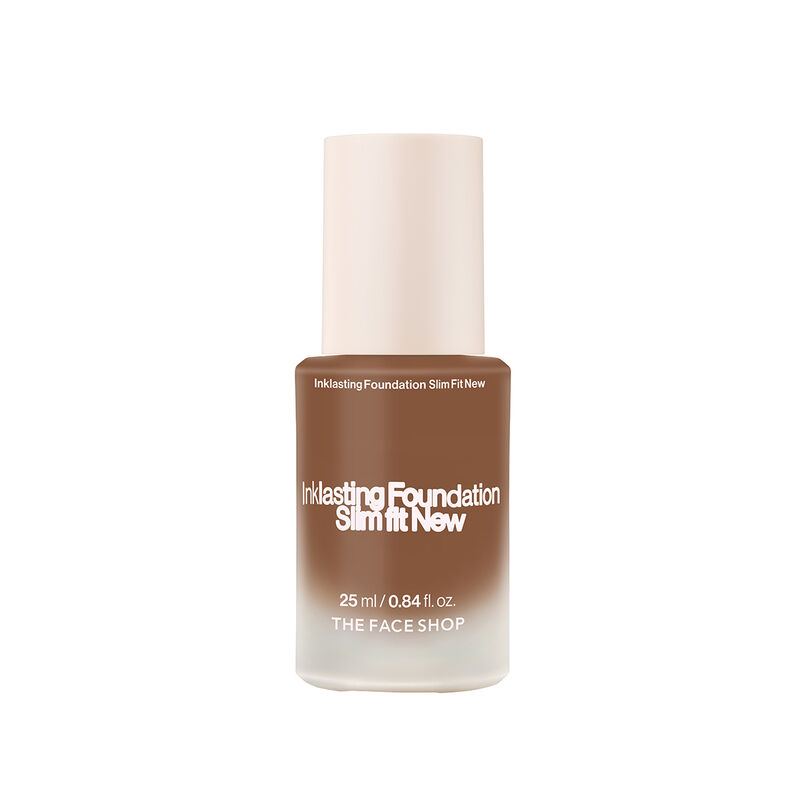 the face shop ink lasting foundation slim fit new w610 coffee