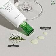 faces tea tree purifine green up sun  spf50   calming sunscreen and makeup base