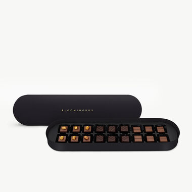 faces medium chocolates oval black box