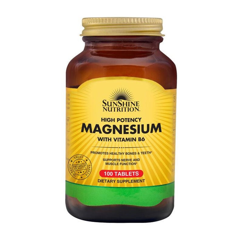 sunshine nutrition high potency magnesium with vitamin b6