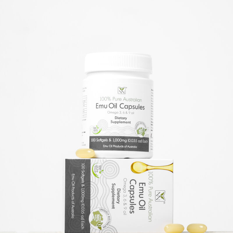 y not natural pure emu oil capsules with omega 3‑6‑9, vitamin k2 & cla