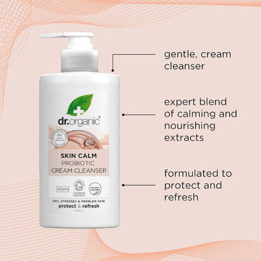faces dr organic skin calm probiotic cleansing cream