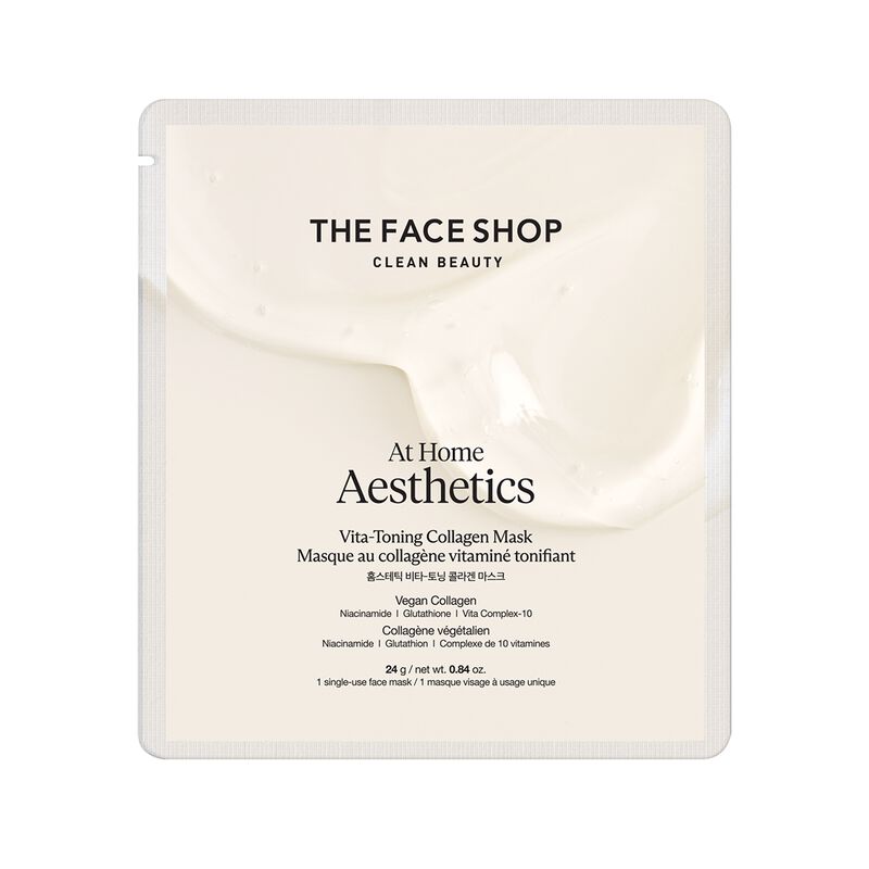 the face shop at home aesthetics vitatoning collagen mask