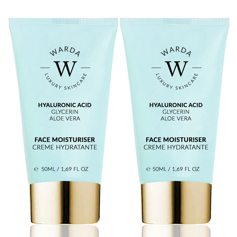 erthskin london 2 x skin hydration boost hyaluronic acid moisturiser 50ml