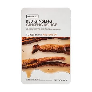 Real Nature Mask Sheet Snow Red Ginseng faces real nature mask sheet snow red ginseng