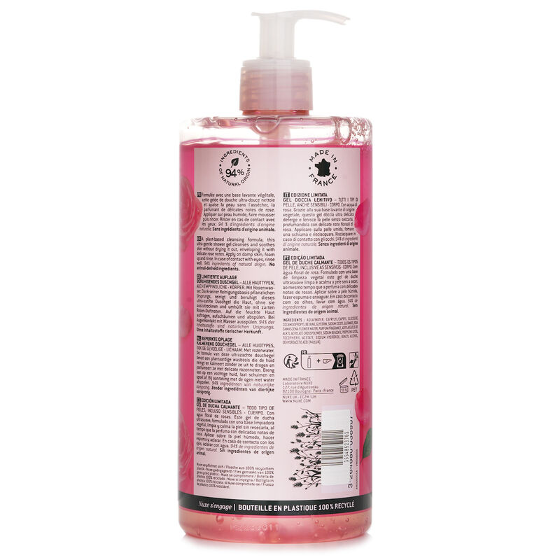 nuxe very rose soothing shower gel