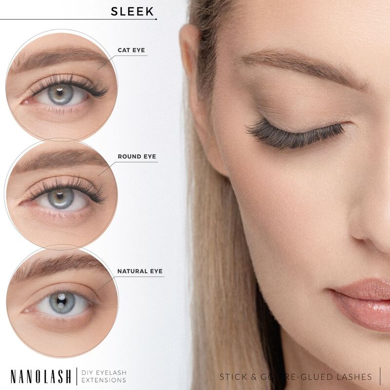 nanolash diy stick & go preglued lashes sleek