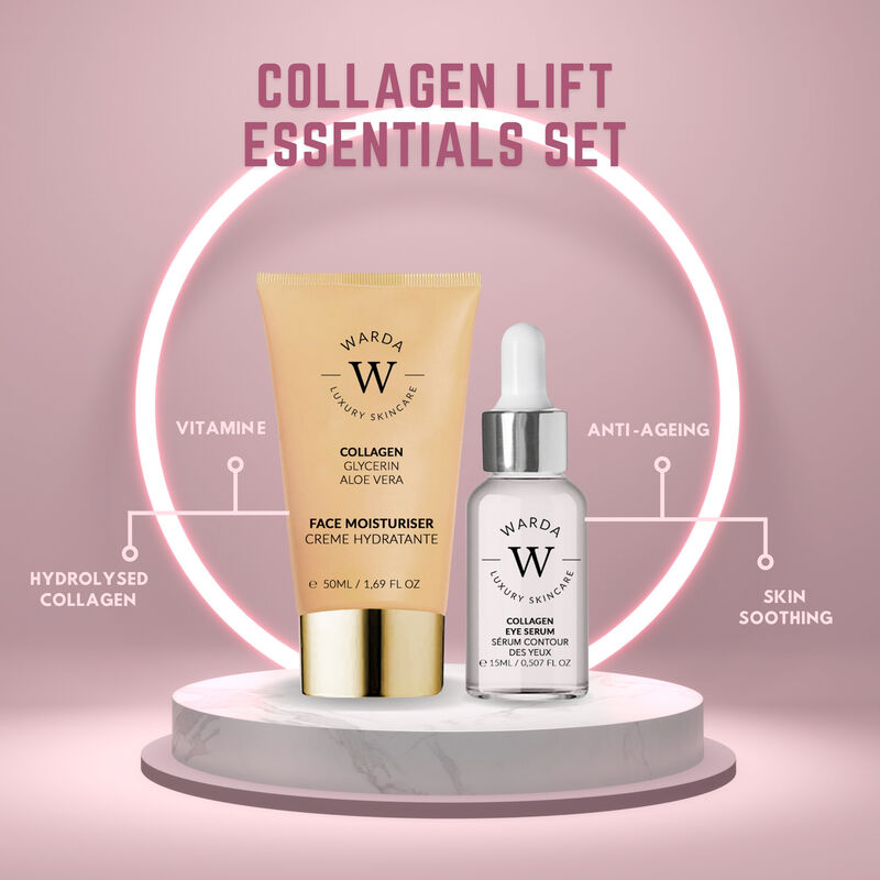 erthskin london skin lifter boost collagen moisturiser 50ml + skin lifter boost collagen eye serum 15m