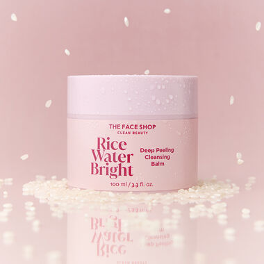 faces rice water bright deep peeling cleansing balm
