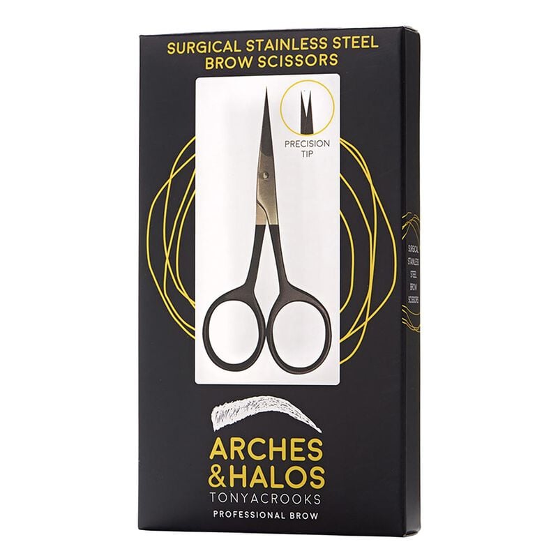 arches and halos surgical stainless steel eyebrow scissors