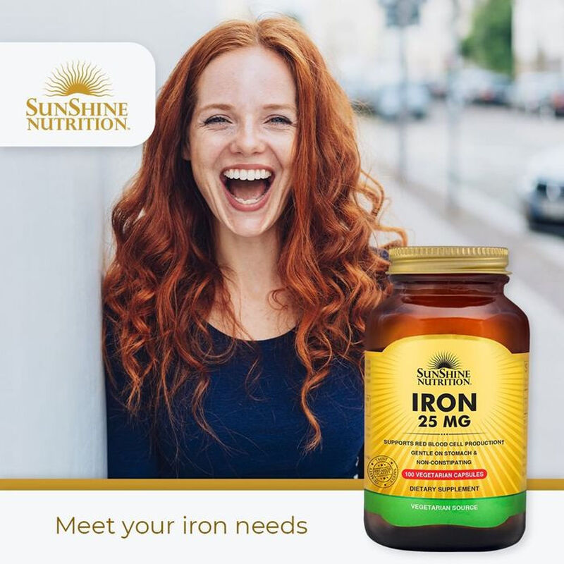 sunshine nutrition iron 25 mg capsules