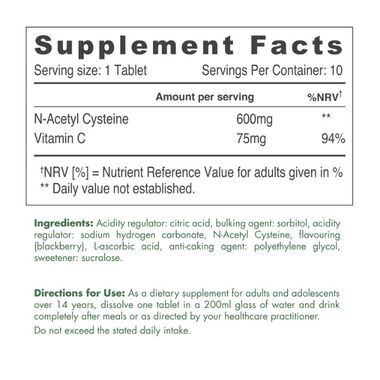 Nutrition NAC 600mg with Vitamin C – Immunity & Respiratory Support faces nutrition nac 600mg with vitamin c immunity respiratory support