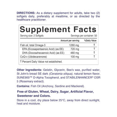 faces omega high potency softgels for heart  brain   energy support