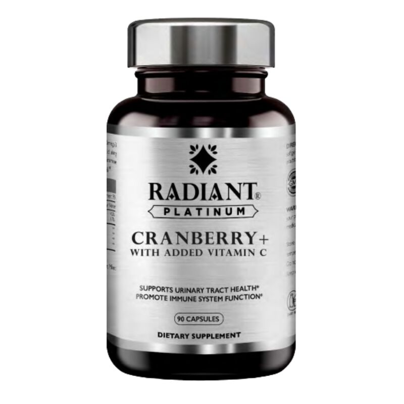 radiant platinum cranberry with vitamin c, urinary tract & immune support supplement