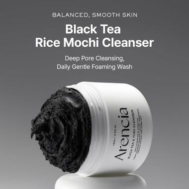 faces black tea rice mochi cleanser