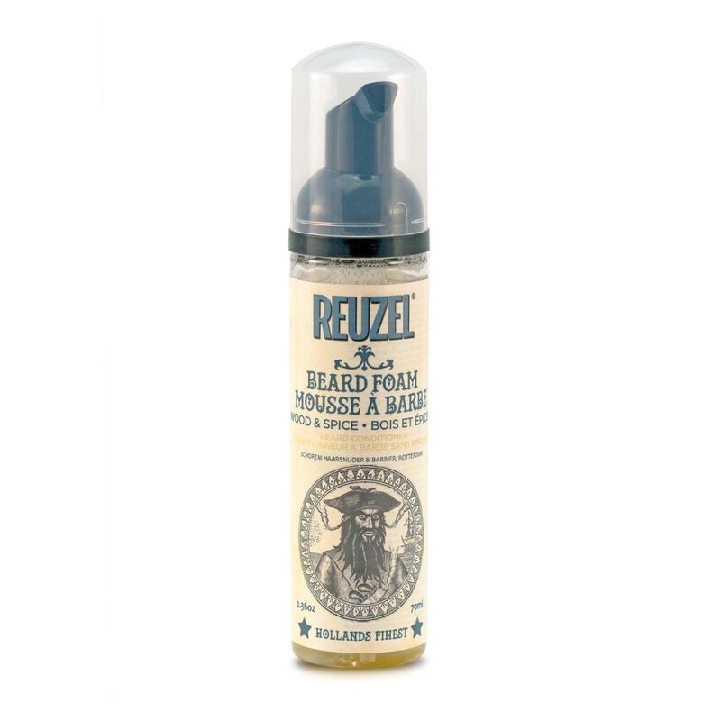 reuzel wood & spice beard foam