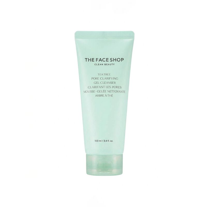 the face shop tea tree pore clarifying gel cleanser