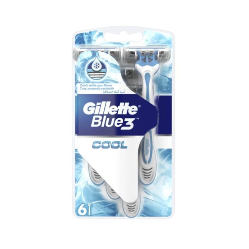 gillette blue iii cool disposable razor 3's