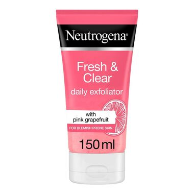 faces acne wash grape fruit foam scrub