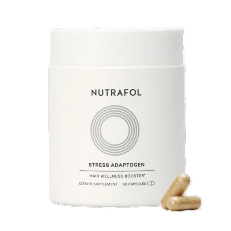 nutrafol stress adaptogen md hair wellness booster dietary supplement 30 day supply 60 capsules