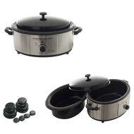 faces massage stone heater with 16 stones and 6 quart capacity