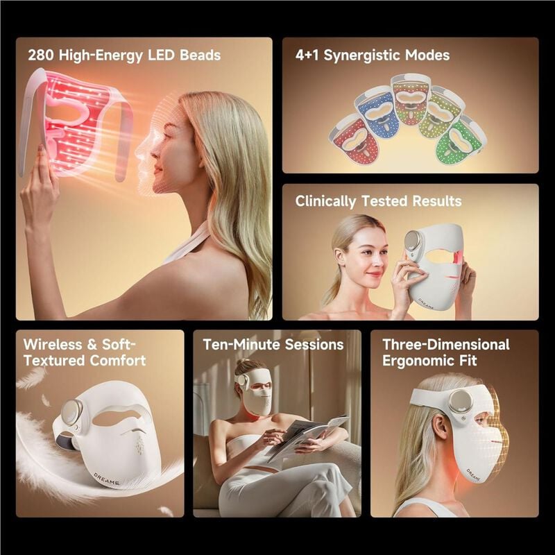 dreame chrona led light therapy mask
