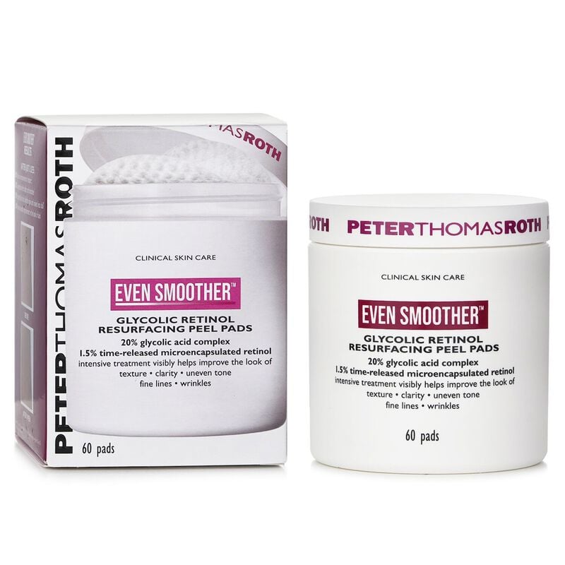 peterthomasroth أقراص التقشير المتجددة بغليكوليك وريتينول لجعل البشرة أكثر سلاسة