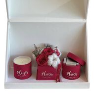 Trio Box - Double Infinity, Chocolates, Candle faces trio box double infinity chocolates candle