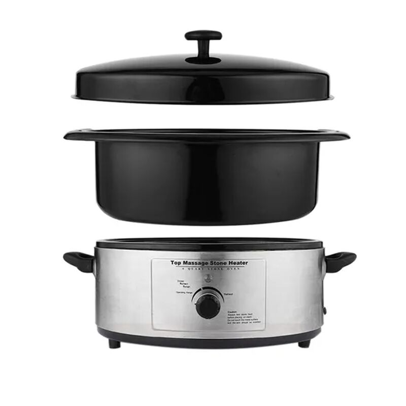 onetech massage stone heater with 16 stones and 6quart capacity