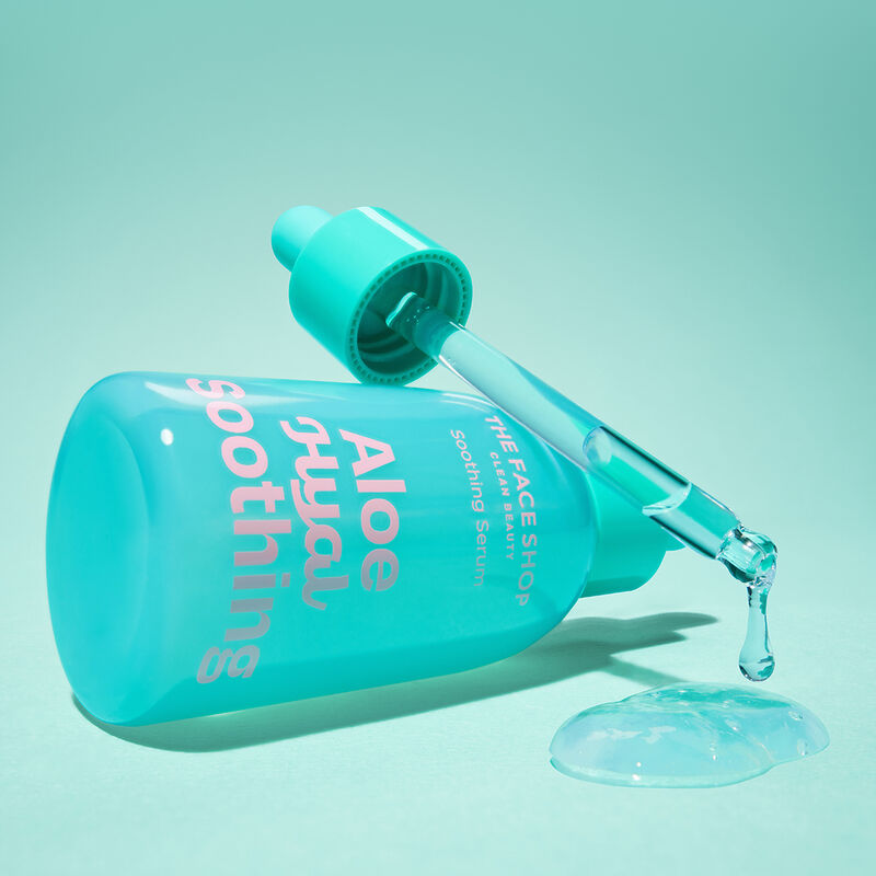 the face shop aloe hyaluronic acid soothing serum