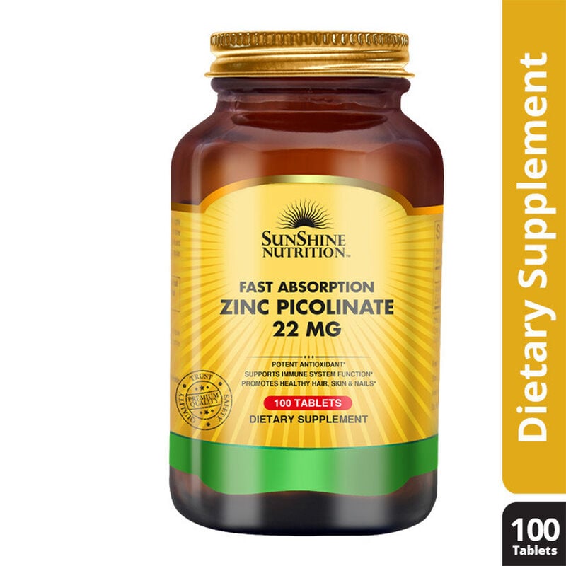 sunshine nutrition zinc picolinate tablet