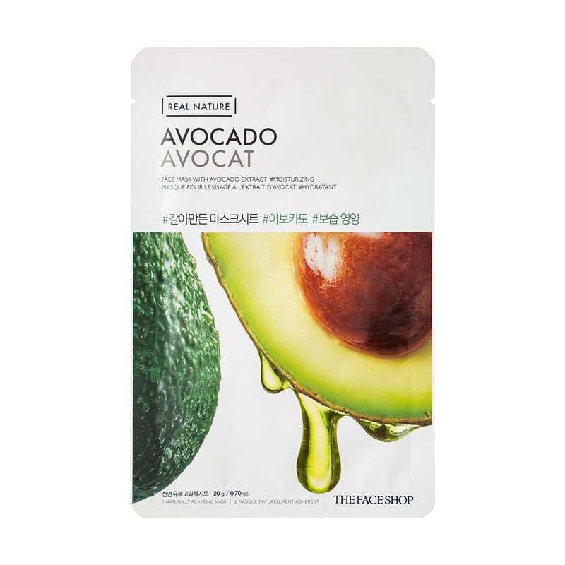 the face shop real nature mask sheet avocado