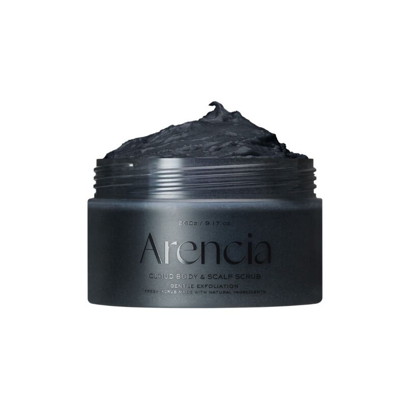 arencia fresh cloud body & scalp scrub black tea & yuzu