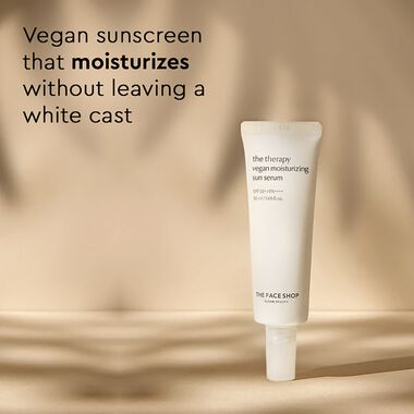 faces the therapy vegan moisturizing sun serum