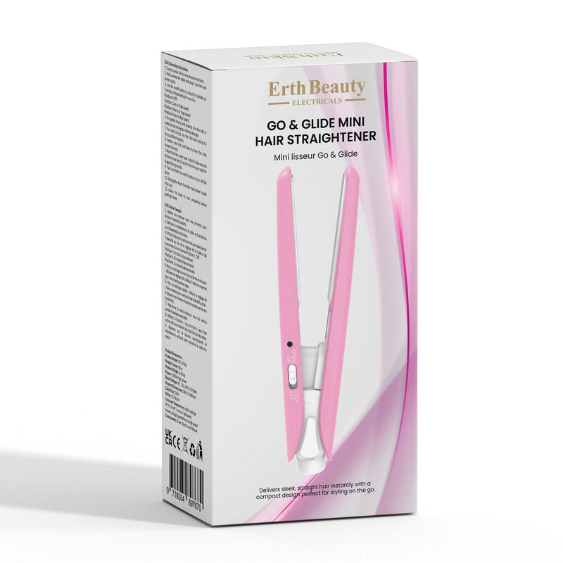 erthskin london go & glide mini hair straightener