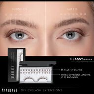 faces diy eyelash extensions starter kit classy brown
